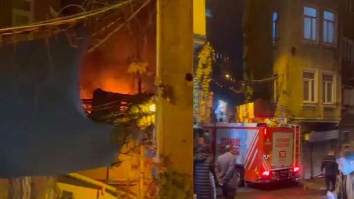 Beyoğlu’nda yangın paniği!