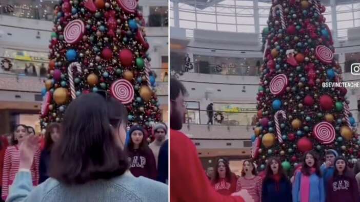 Noel çılgınlığı... İstinye Park'taki etkinlik tepki topladı: AVM'nin ortasında Hristiyan ilahisi söylediler!