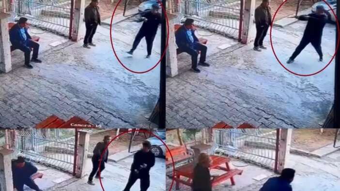 Mersin'de okulda şok saldırı! 12 yaşındaki çocuğun okul müdürünü tüfekle vurduğu anlar kamerada