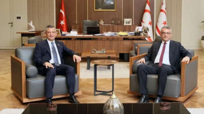 KKTC Cumhurbaşkanı Tufan Erhürman, Özgür Özel’i ağırladı