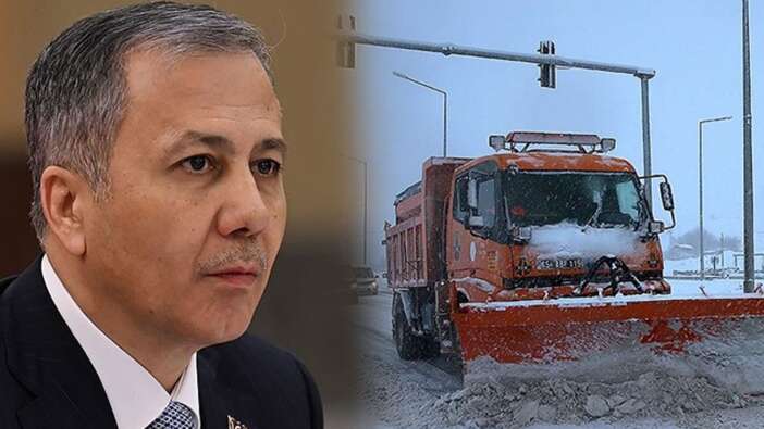 Bakan Yerlikaya'dan karla mücadele açıklaması: 42 bin 143 personel görev başında
