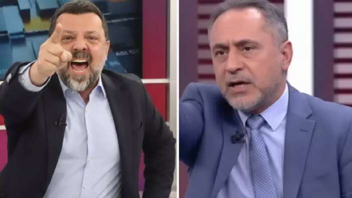 Canlı yayında skandal! Gazeteciler birbirine girdi! 'Seni bitiririm’ tehdidi
