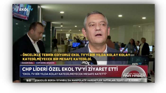 Arşivden bakın ne çıktı: Özgür Özel'den kara para soruşturması başlatılan Ekol TV'ye ziyaret! "Güler yüzlü ve genç bir ekip..."