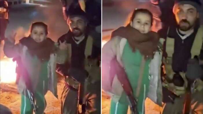 Terörün en kirli yüzü... YPG, küçük kız çocuğunu silahlandırıp videoya çekti!