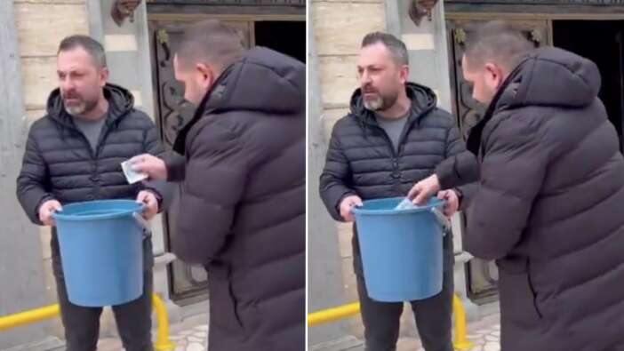 Bu da Trabzon usulü protesto! "Maaşım yetmiyor" diyen vekil için camii önünde para topladılar...
