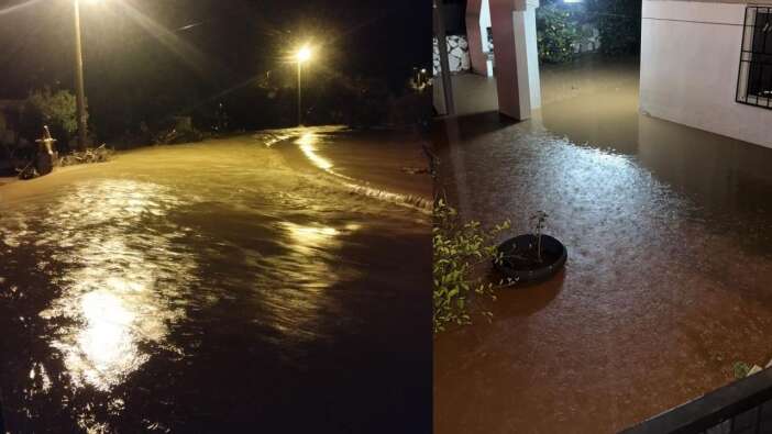 Marmaris'te sağanak yağış etkili oldu
