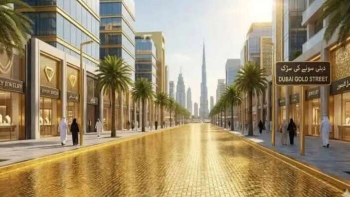 Dubai lüksün zirvesine tırmanıyor: Tamamı altın kaplı cadde yapacaklar