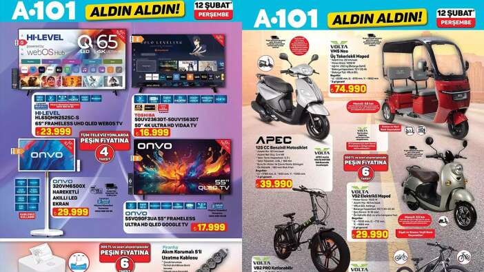 12 ŞUBAT A101 AKTÜEL KATALOĞU YAYINLANDI! A101 Aldın Aldın 12 Şubat aktüel kataloğunda hangi ürünler var? İşte 12 Şubat 2026 A101 kataloğu