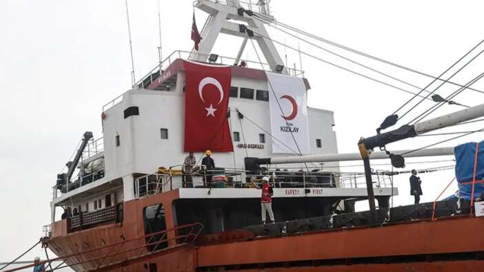 Türkiye Gazzeli mazlumları yalnız bırakmıyor! 21. İyilik Gemisi Mersin'den yola çıktı