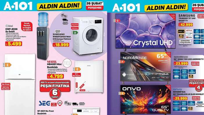 A101 26 Şubat 2026 aktüel ürünler kataloğu yayımlandı! İşte o ürünler...