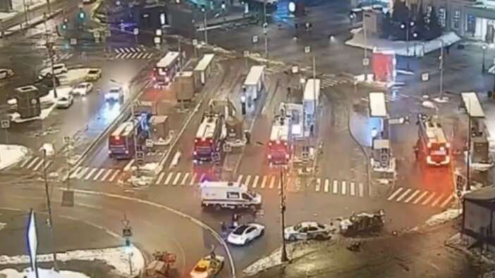 Moskova'da polise yönelik intihar saldırısı! O anlar kamerada