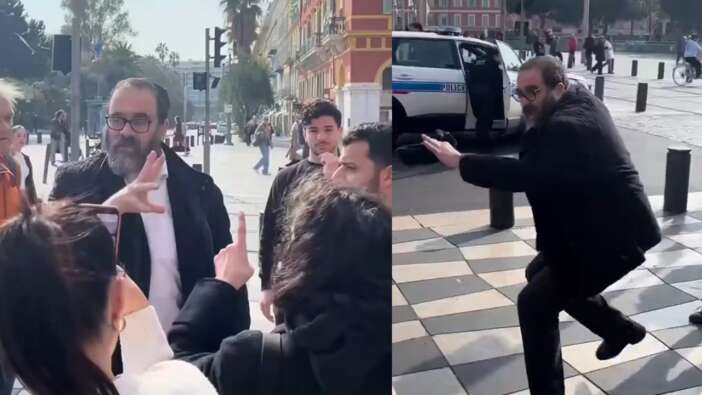 Fransa'da akılalmaz tiyatro! Polis gelene kadar başka, polis geldiğinde başka