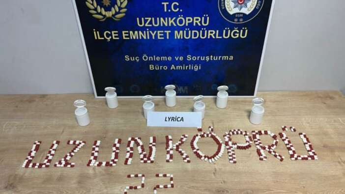 Edirne'de uyuşturucu ecza ile yakalanan şüpheli gözaltında