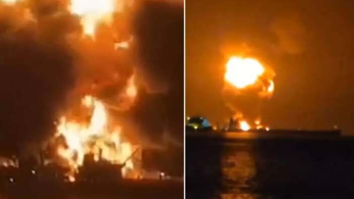 Basra Limanı'nda korkunç saldırı: Petrol tankerleri yandı, limanlar kapatıldı! Dünya alarmda...