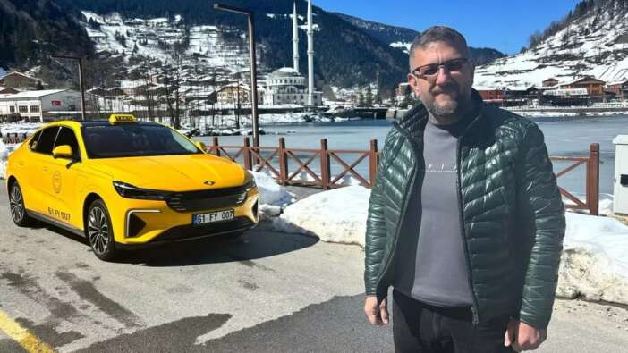 Togg taksi Trabzon'da yollarda..."İlk kez ben yaptım"