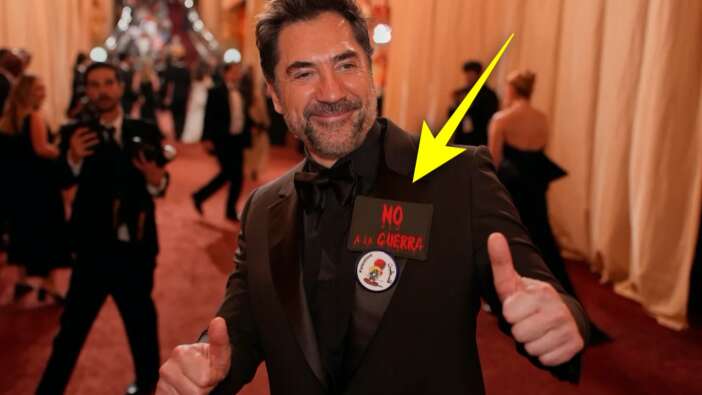 Oscar törenine damga vurdu! Javier Bardem'den "Özgür Filistin" haykırışı! 23 yıl sonra aynı rozetle çıktı..