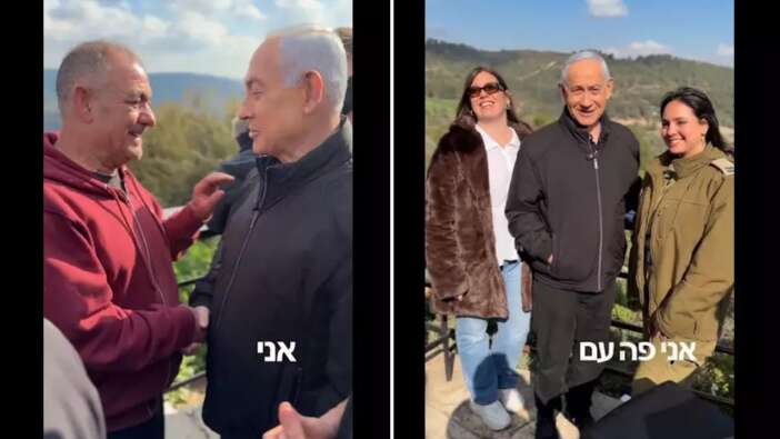Netanyahu'dan yeni video geldi! Kahveden sonra şimdi de İsraillilerle sohbet etti...
