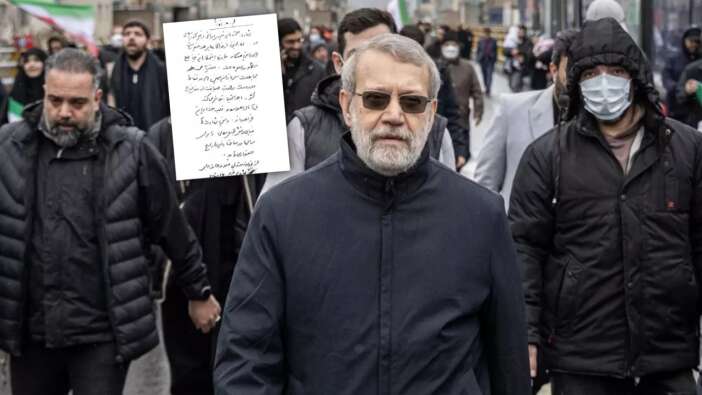 "Öldü" denilen Laricani'den mesaj var: İsrail'in iddiasına el yazılı yanıt!
