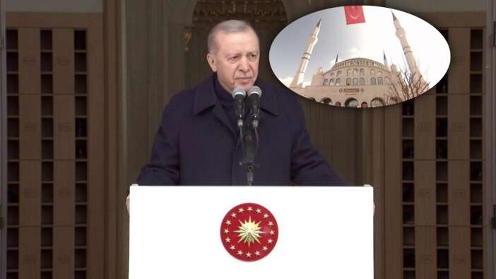 Ankara'da manevi merkez: Cumhurbaşkanı Erdoğan 5 bin kişilik dev camiyi açtı! "Şehirlerimizi camileri merkeze alarak inşa ediyoruz"