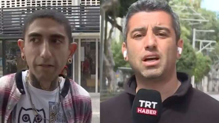 Tel Aviv'de TRT Haber ekibine müdahale! "Sizinle de görüşeceğiz"