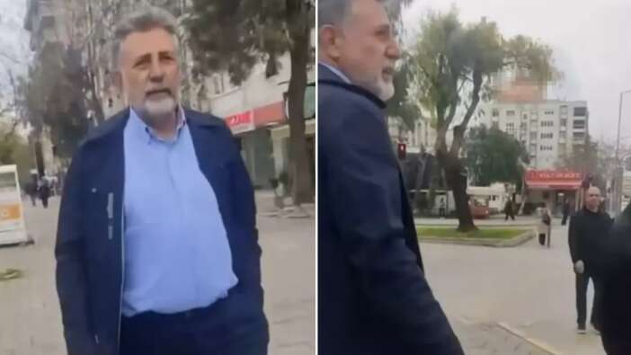 İzmir bu görüntüleri konuşuyor... Cebinden telefonu çıkardı eski Bayraklı Belediye Başkanı Serdar Sandal'a sokak ortasında fena patladı! "Ekmeğimle oynadın"