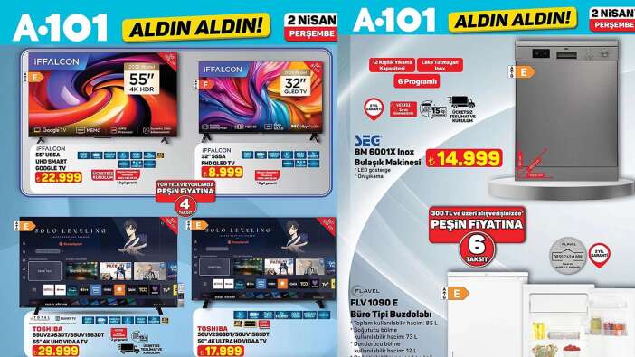 A101 2 Nisan Perşembe aktüel ürünler kataloğu yayımlandı!