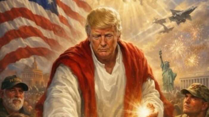 Paylaştığı fotoğraf için suçu medyaya attı! ABD Başkanı Trump: Ben mesih değilim, o fotoğrafı yanlış anladınız