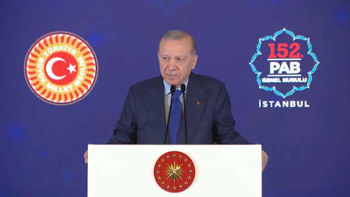 İstanbul'da 152. Parlamentolar Arası Birlik (PAB) Genel Kurulu... Cumhurbaşkanı Recep Tayyip Erdoğan’dan uluslararası sistem eleştirisi: "Diplomasinin yerini silah ve füzelerin aldığı ortamda kimse güvende değil&qu