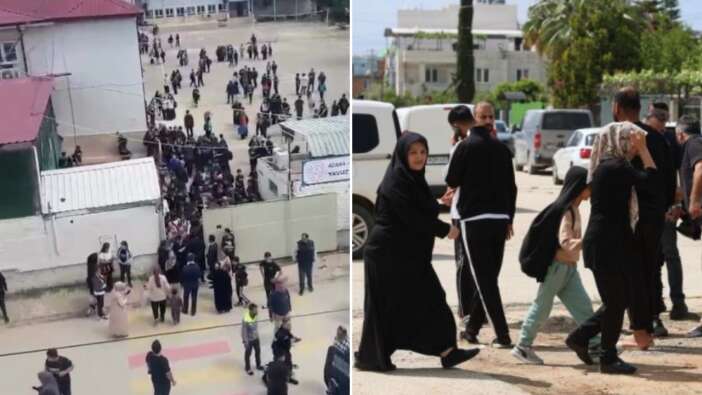 Adana'da okul çevresinde silah sesleri: Öğrenciler ve veliler panikle sokağa döküldü!