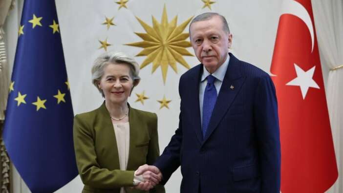 Cumhurbaşkanı Erdoğan Gümrük Birliği için düğmeye bastı! AB Komisyonu Başkanı von der Leyen ile özel görüşme