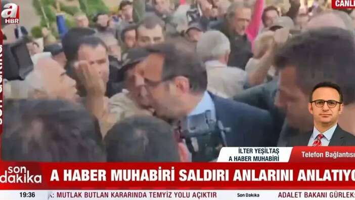 CHP Genel Merkezi Önünde A Haber Muhabiri İlter Yeşiltaş’a Saldırı