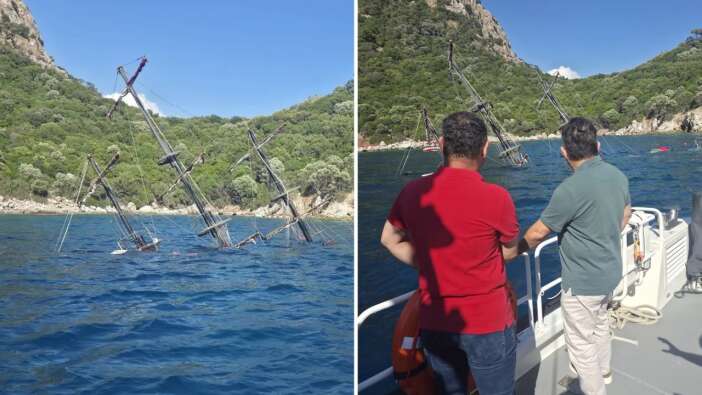 Marmaris'te korku dolu dakikalar: Tur teknesi battı! 110 yolcu vardı...