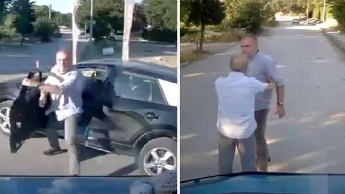Trafikte sinirlerine hakim olamadı! Görüntülerdeki kişi bir Cumhuriyet Savcısı