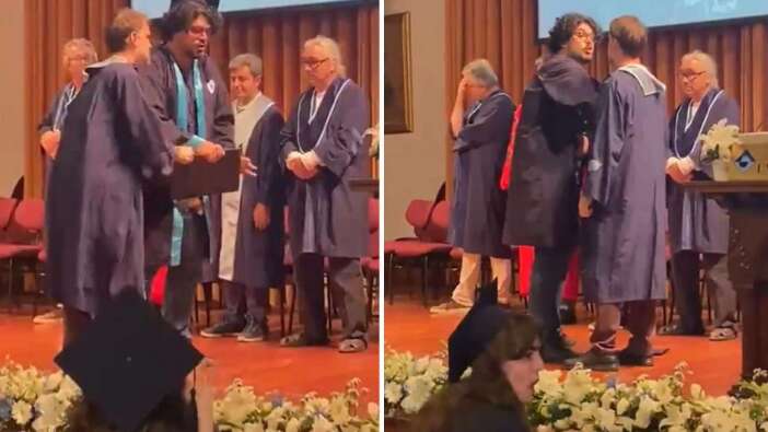 Boğaziçi Üniversitesi mezuniyet töreninde kriz çıktı! Öğrenci ile akademisyenin fotoğraf tartışması gündem oldu...