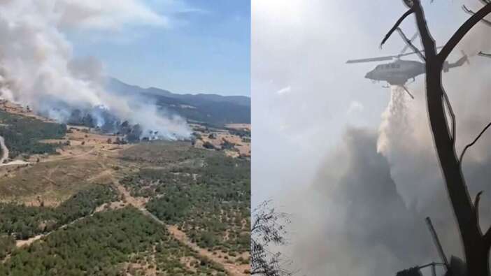 Ege yine yanıyor, aman dikkat! Bizde Balıkesir Yunanistan’da Selanik yangınlarla mücadele ediyor