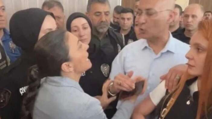 CHP’li Nurhayat Altaca Kayışoğlu'ndan adliyede "Sen kimsin?" skandalı! Kadın polise parmak sallayıp üstüne yürüdü
