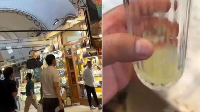 Kapalıçarşı'da bir bardak limonatanın fiyatını duyunca şoke oldu! "Monako'yu geçmiş!"