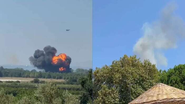 Yalova'da askeri uçak düştü! MSB'den F-16 açıklaması: Pilot atlayarak sağ kurtuldu!