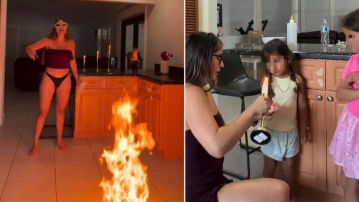 Influencer olmak için canlı yayında yaptıkları kan dondurdu: Evini yaktı, çocuklarına sıcak balmumu döktü!