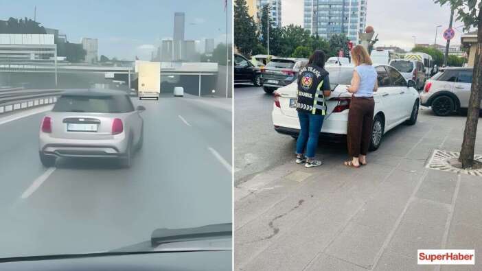 E-5'te yol verme kavgası pahalıya patladı! Yakalanan kadın sürücü cezalandırıldı