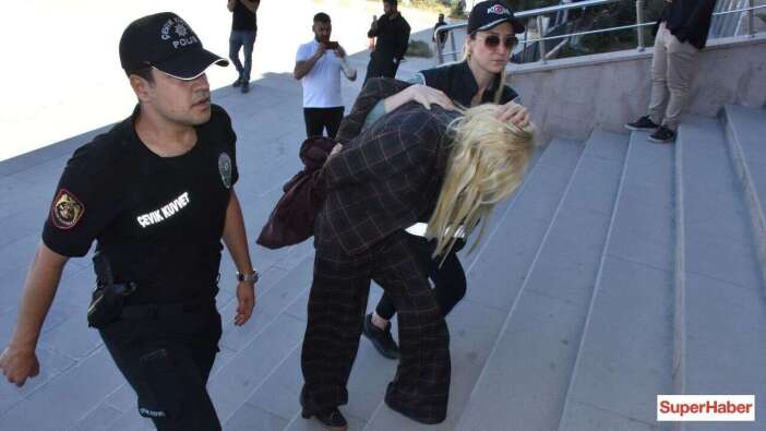 "Vanlı Kara Haydar" soruşturması! Eşi Çağla Öz Tançalan adliyeye böyle getirildi