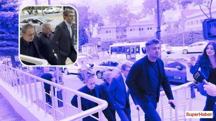 Kurtlar Vadisi senaristleri Raci Şaşmaz, Bahadır Özdener ve Cüneyt Aysan adliyeye geldi