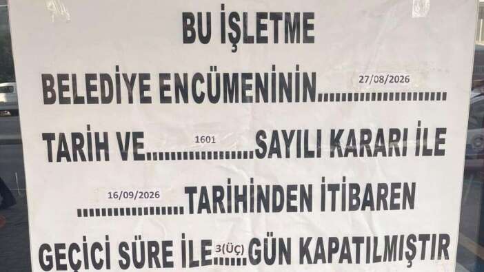 Tarihi geçmiş ürün satan market mühürlendi