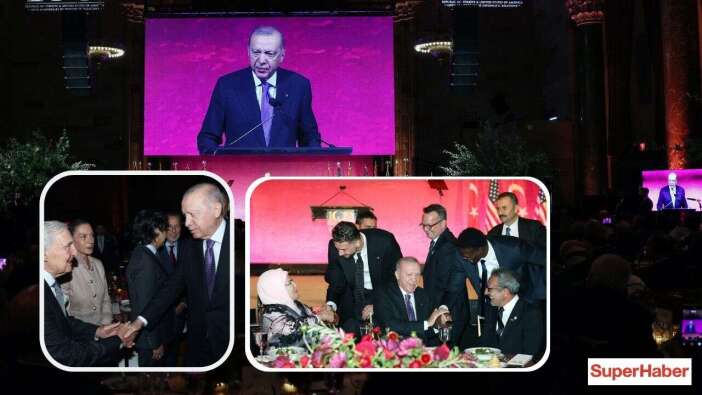Cumhurbaşkanı Erdoğan New York'ta önemli isimlerle bir araya geldi: Rahmi Koç, Hamdi Ulukaya, Alperen Şengün ve Mehmet Öz de katıldı