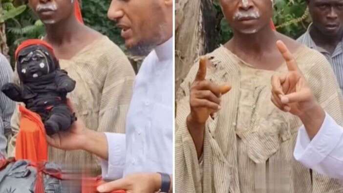 Afrika'da putperest bir kabile Müslüman oldu! Putları bırakıp İslam'ı seçtikleri anlar kamerada