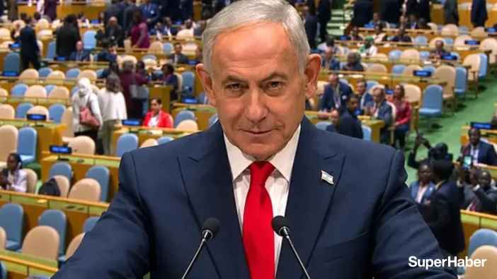 Netanyahu'ya BM'de büyük şok! Yuhalayarak salonu boşalttılar