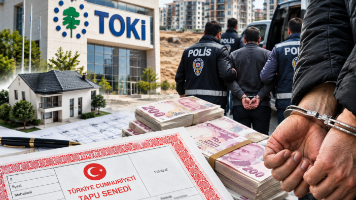 Sahte tapu oyunuyla dev dolandırıcılık: TOKİ arsası üzerinden 90 milyon TL'lik vurgun! 9 şüpheliye operasyon
