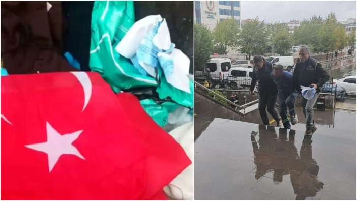 Çerkezköy'de Oscarlık provokasyon bozuldu: Türk bayrağını çöpe atıp video çeken kişi gözaltına alındı!