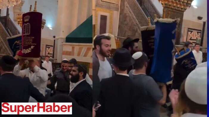 Camilerimizden elinizi çekin! Fanatik Yahudiler kutsal mekanı bastı, dans etti dünyaya propaganda yaptı
