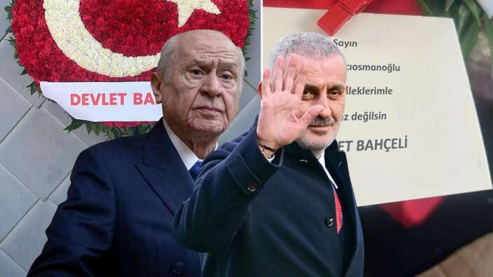 Devlet Bahçeli'den İbrahim Hacıosmanoğlu'na destek! Çelenk gönderdi: "Yalnız değilsin"